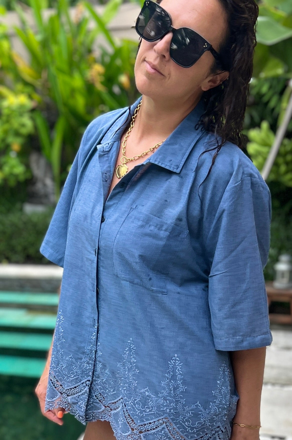 Harvest shirt | Heirloom Lace Blue