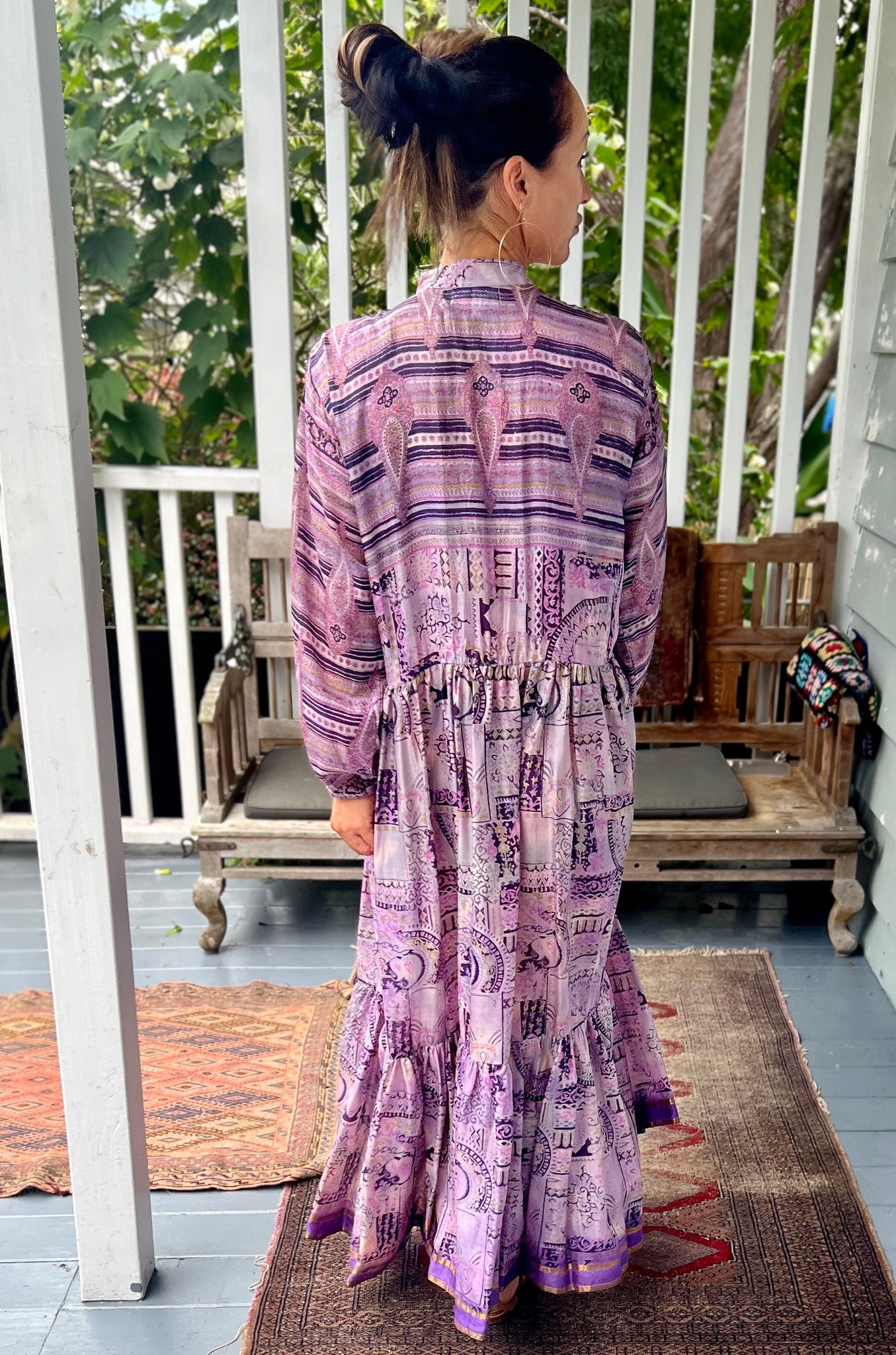 Moonlight Dress - Lilac Purple Silk (S)