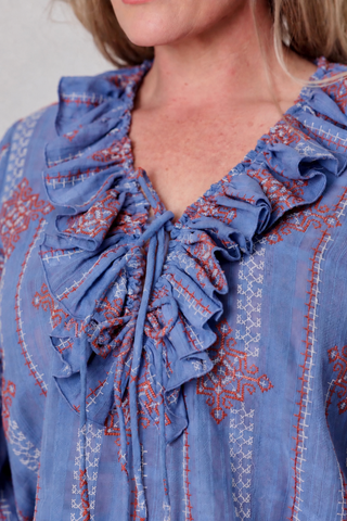 Poet Blouse in Heritage stitch — Libertine The Label