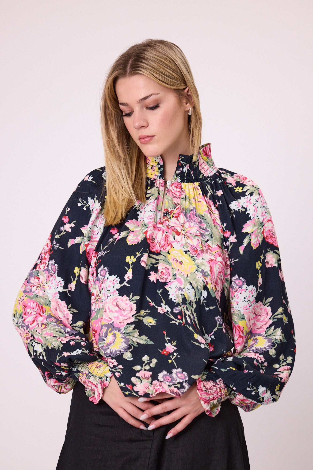 Dylan Blouse - Edwardian floral