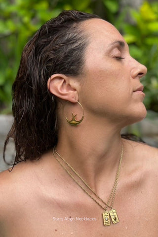 Swallow Hoops in gold