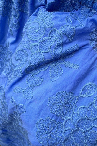 Dylan Blouse in Lagoon embroidery