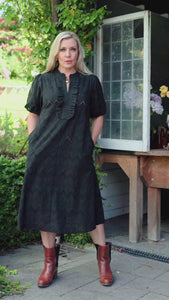 Video of the Belle Dress in Black embroidery — Libertine The Label