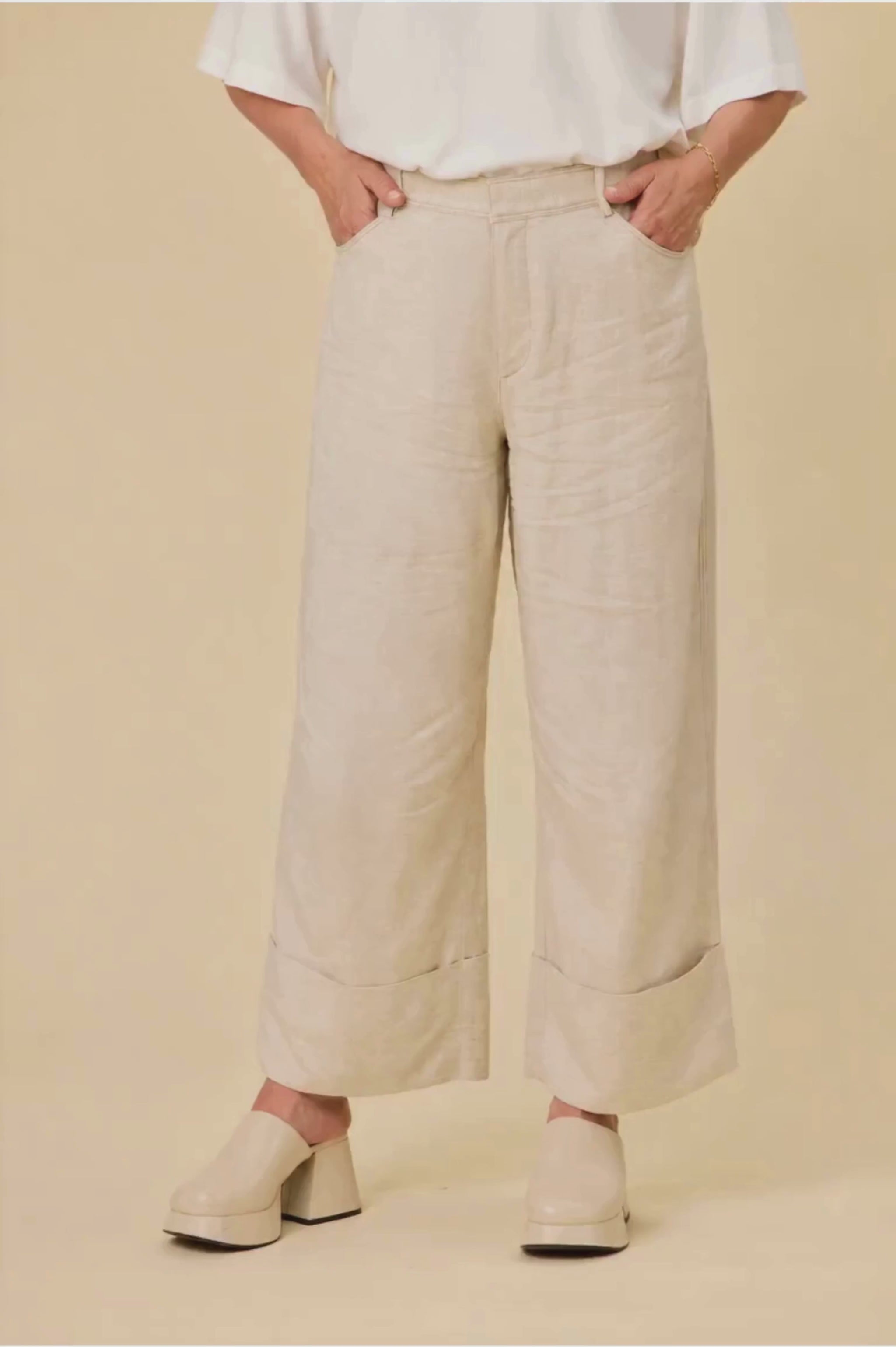 Shara pants in champagne - Libertine the label